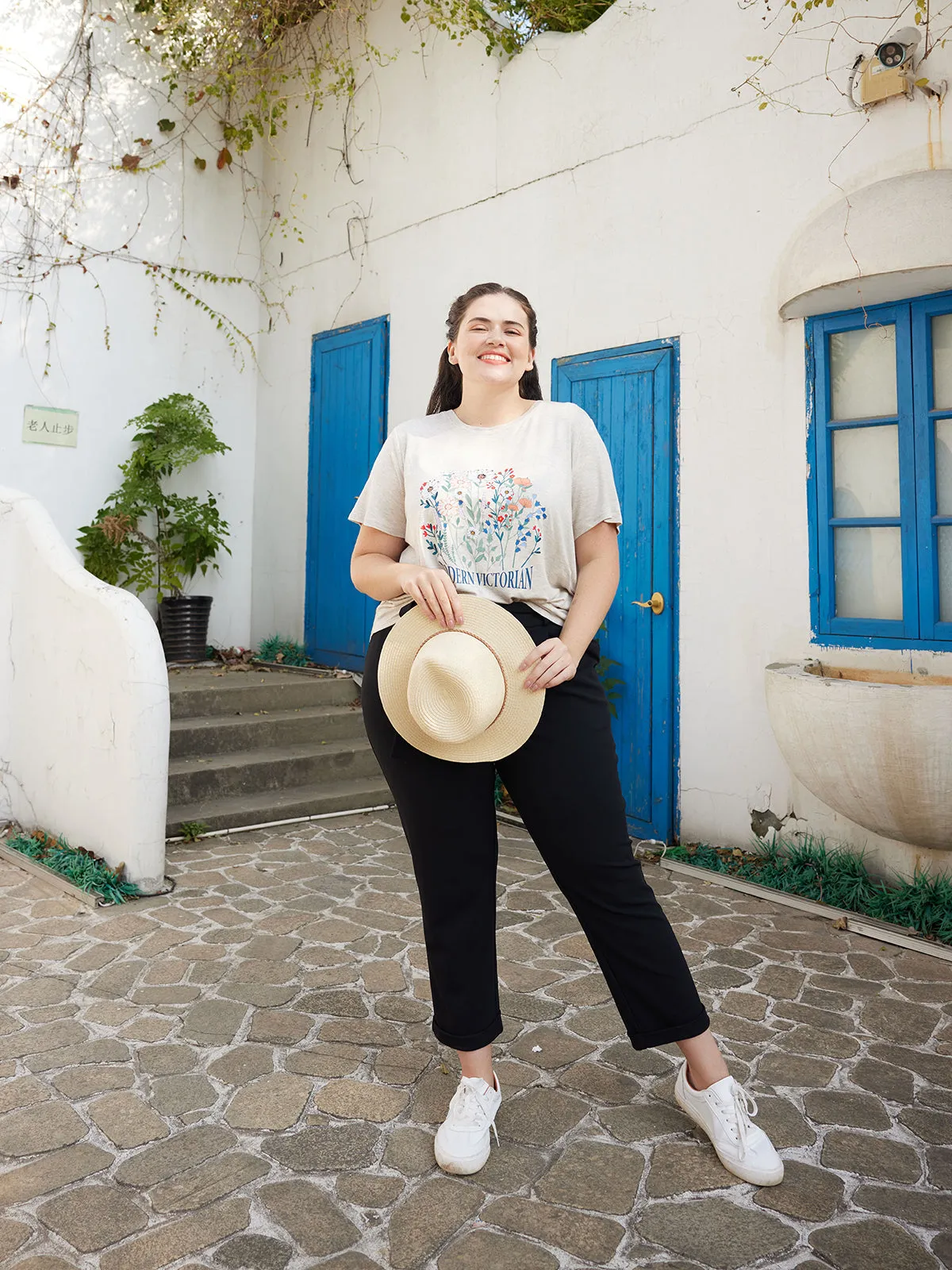 Plus Pull-On Tie Waist Pants sold by Daily Thread product image thumbnail 3