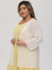 Plus Crochet Drop Shoulder Cardigan sold by Daily Thread