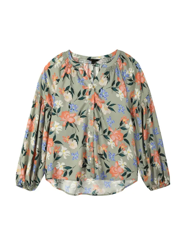 Floral Peasant Blouse sold by Daily Thread