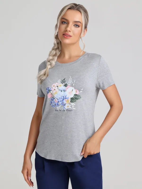 Belle De Fleur Graphic Tee sold by Daily Thread
