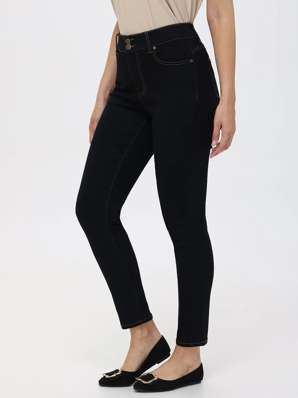 Skinny High Rise Jean sold by Daily Thread product image thumbnail 3