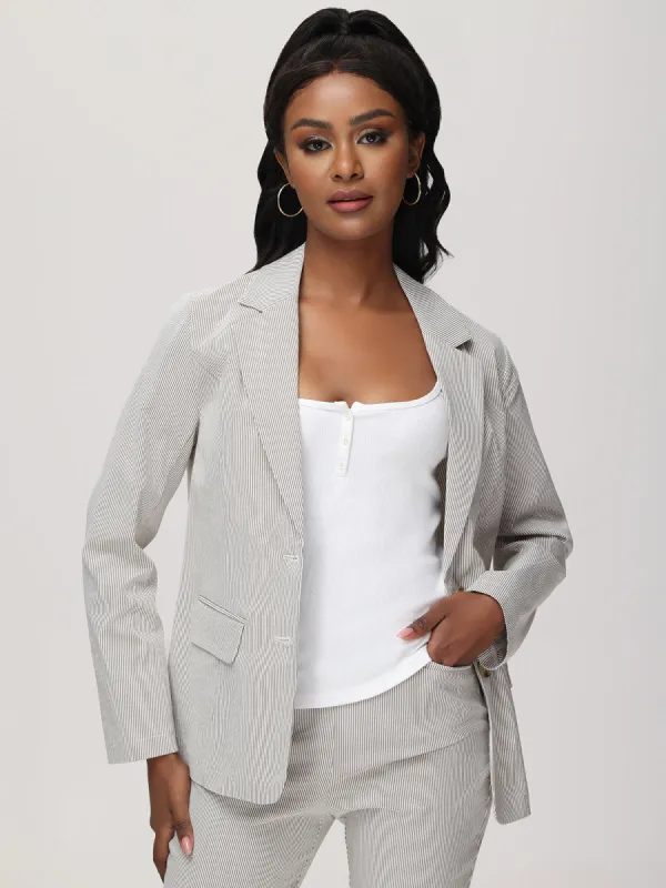 Stripe Blazer sold by Daily Thread