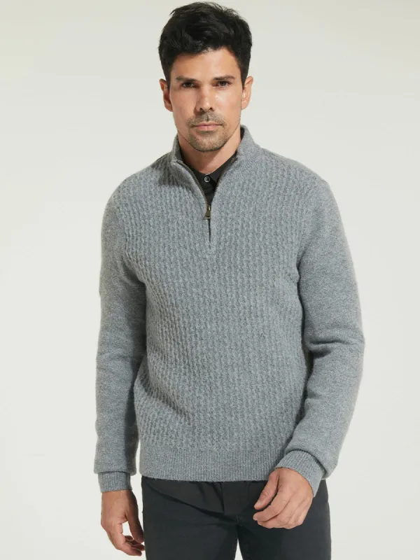 Quarter Zip Sweater sold by Daily Thread