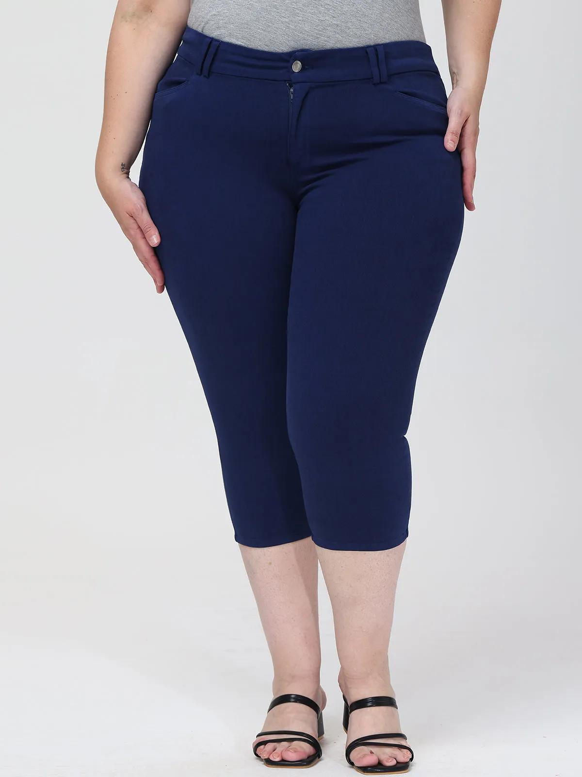 Plus High Waist Capri Pants sold by Daily Thread product image thumbnail 5