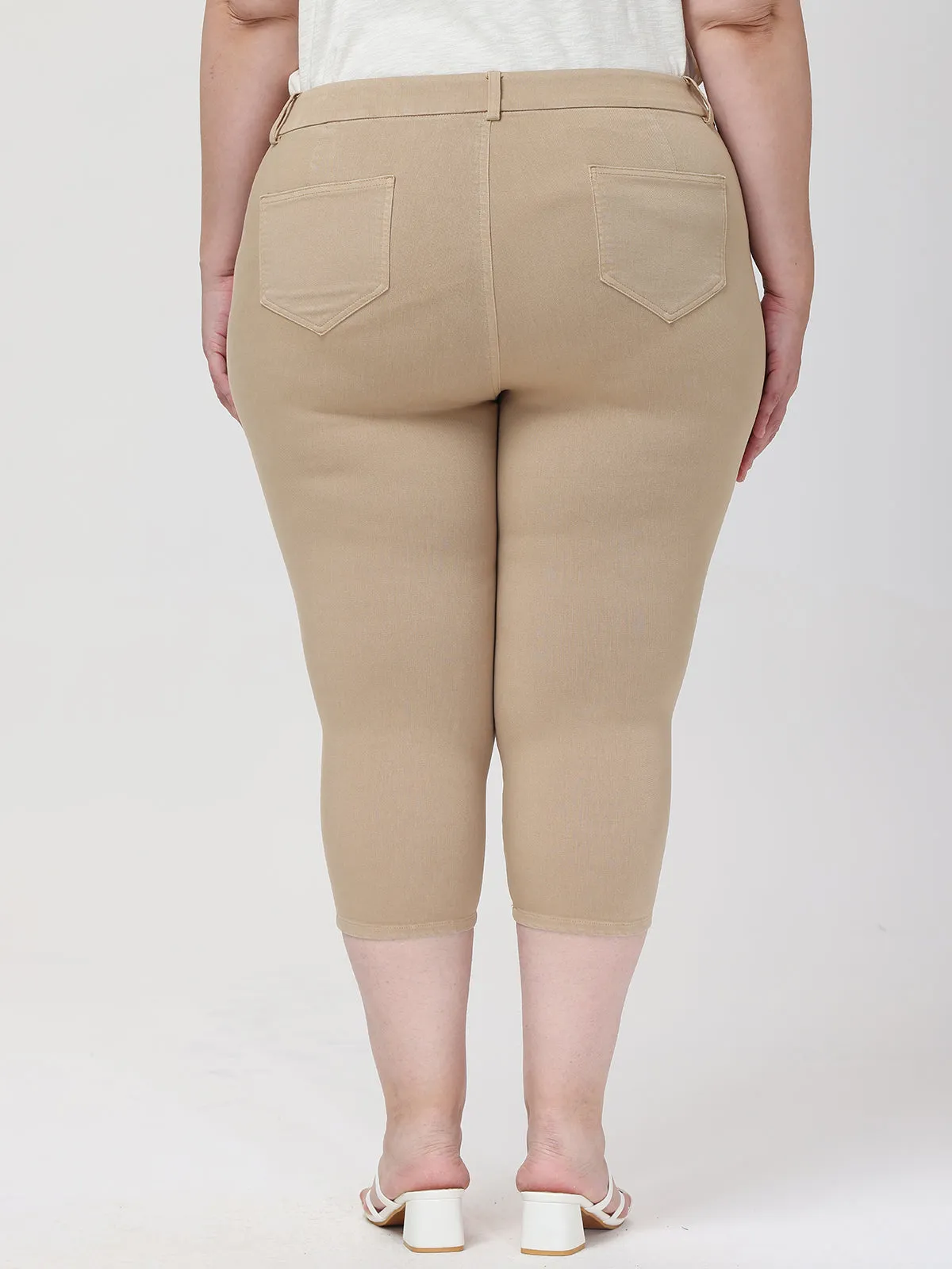 Plus High Waist Capri Pants sold by Daily Thread product image thumbnail 3