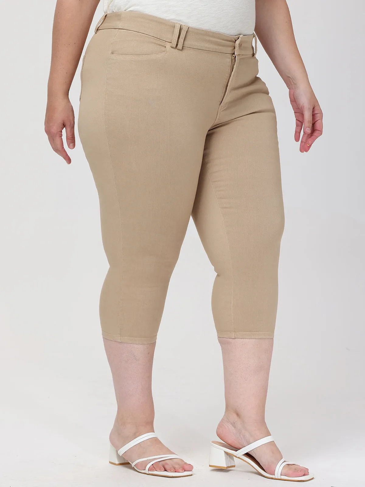 Plus High Waist Capri Pants sold by Daily Thread product image thumbnail 2