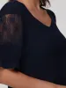 Lace Puff Sleeve Cool Top sold by Daily Thread