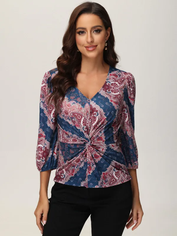 Floral Puff Sleeve Top sold by Daily Thread