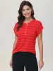 Stripe Henley Tee sold by Daily Thread