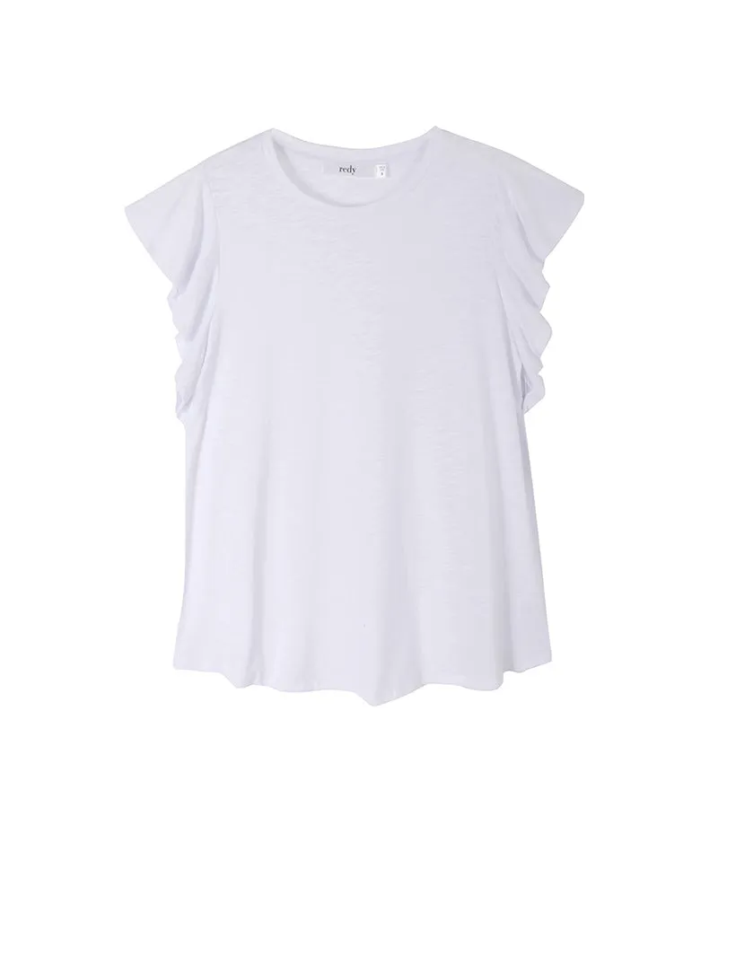 Flutter Sleeve Knit Top sold by Daily Thread