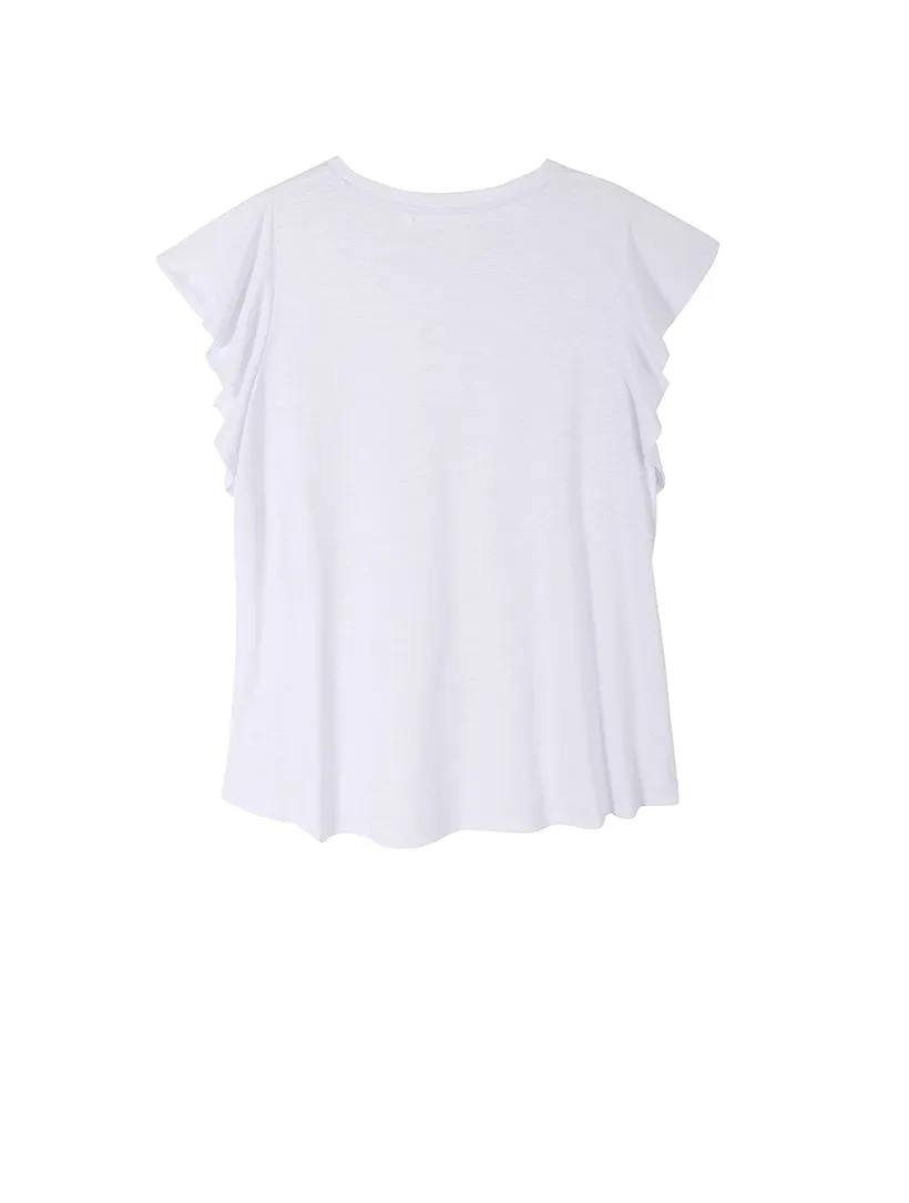 Flutter Sleeve Knit Top sold by Daily Thread product image thumbnail 2
