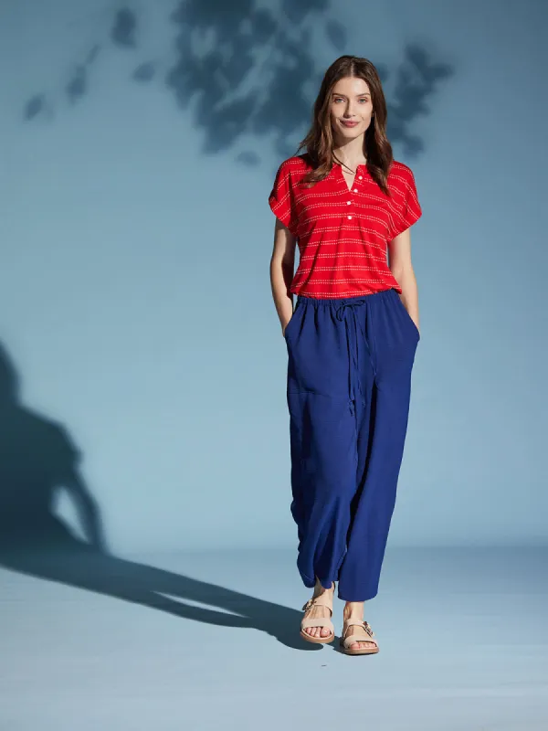 Stripe Henley Tee sold by Daily Thread