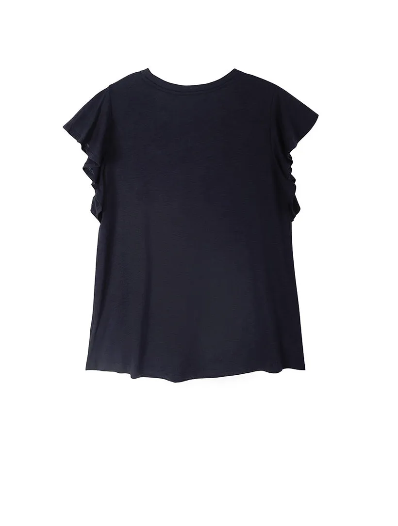 Flutter Sleeve Knit Top sold by Daily Thread product image thumbnail 4