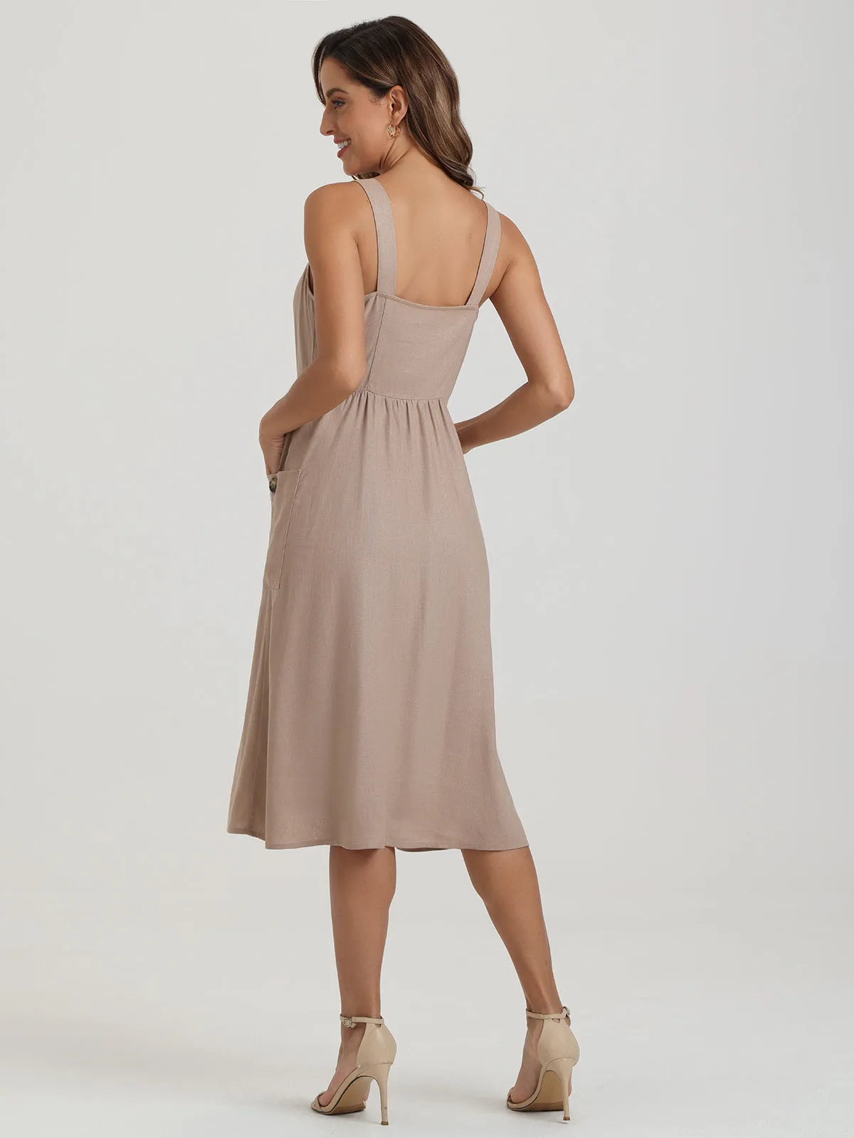 Button Front Midi Dress sold by Daily Thread product image thumbnail 4