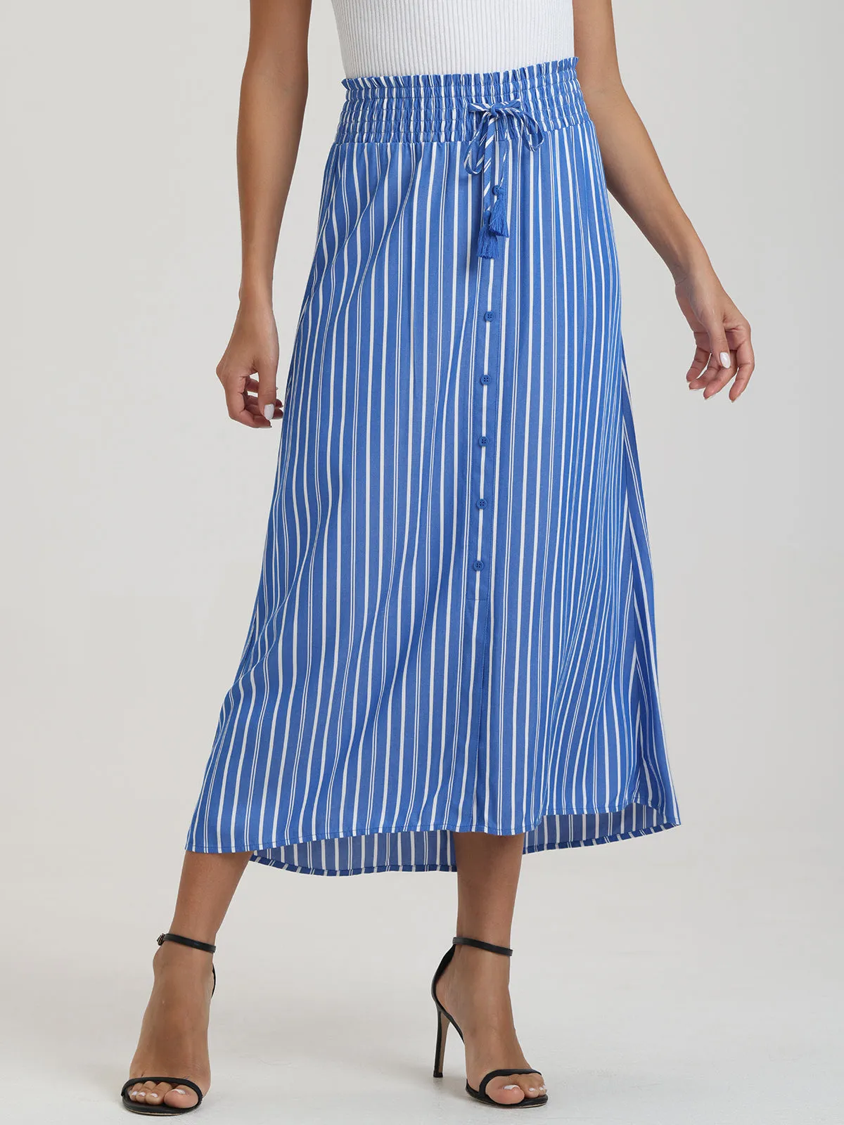 Button Front Midi Skirt sold by Daily Thread product image thumbnail 3