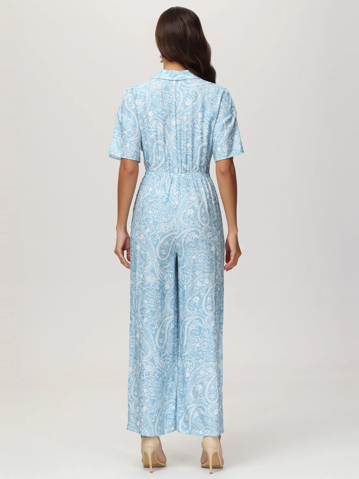 Floral Short Sleeve Jumpsuit sold by Daily Thread product image thumbnail 4