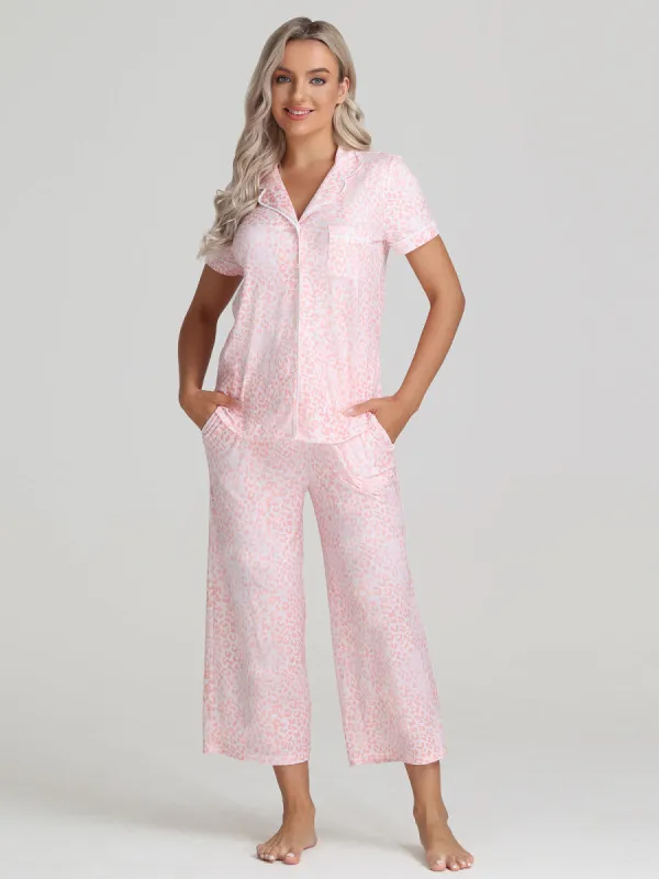 Leopard Pajamas Set sold by Daily Thread