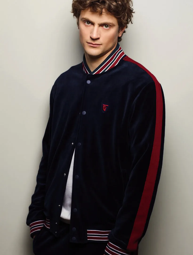 Velour Colorblock Track Jacket sold by Daily Thread