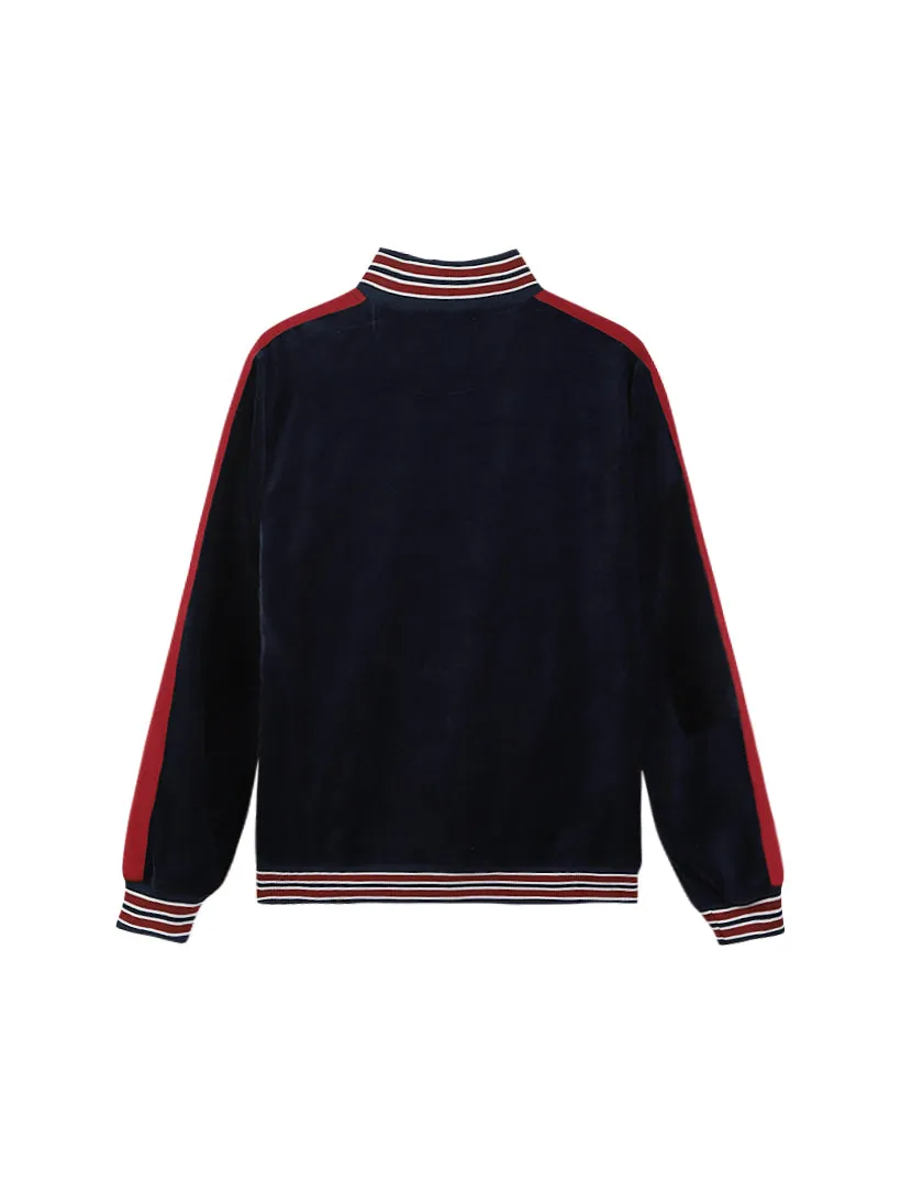 Velour Colorblock Track Jacket sold by Daily Thread product image thumbnail 3