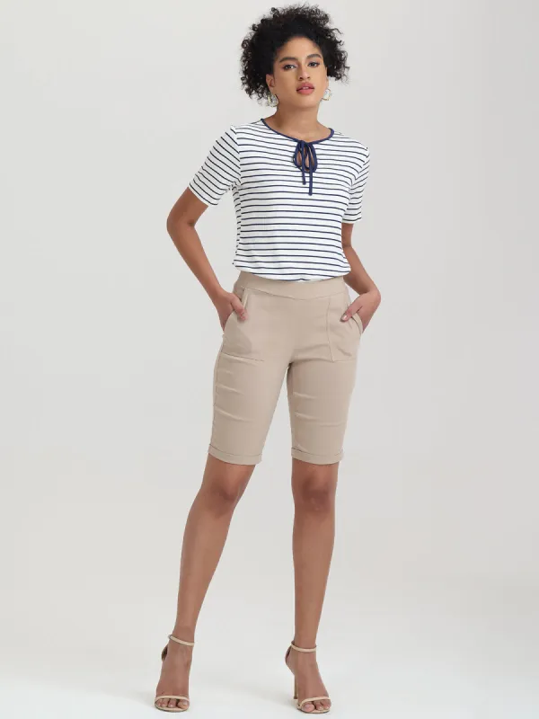 Pull On Bermuda Shorts sold by Daily Thread