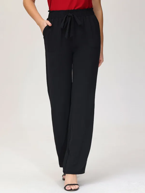 Petite High Waist Drawstring Pants sold by Daily Thread