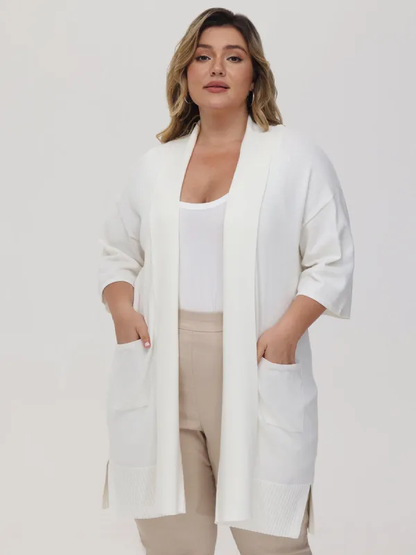 Plus Kimono Sleeve Cardigan sold by Daily Thread