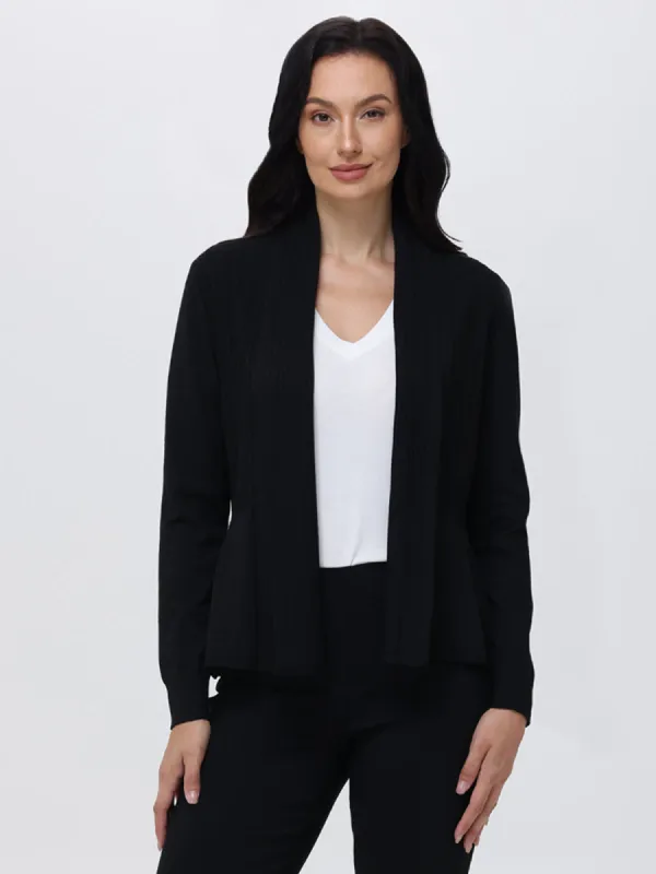 Rib Fan-Back Cardigan sold by Daily Thread