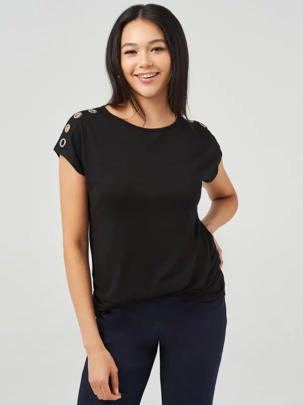 Boat Neck Dolman Tee sold by Daily Thread