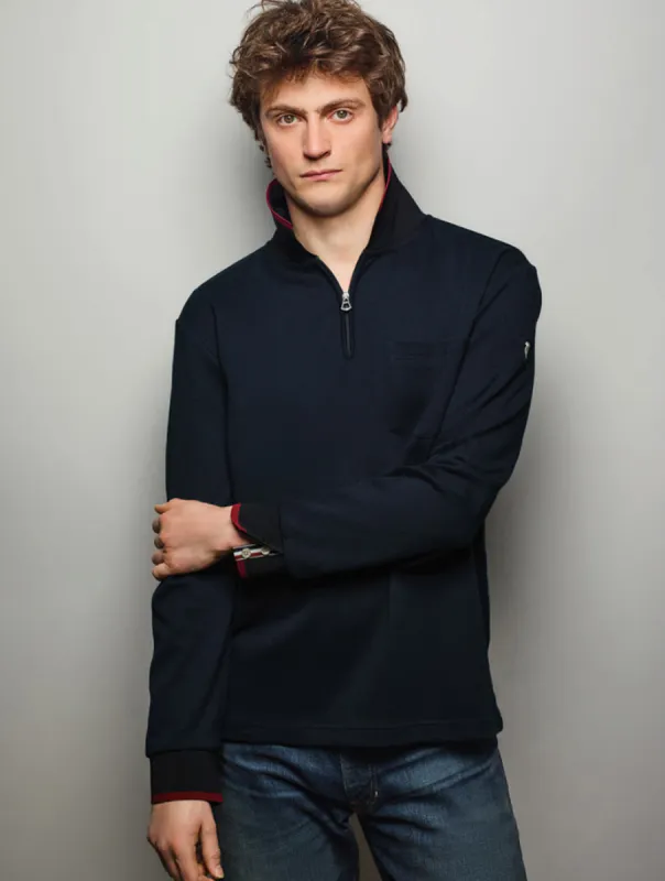 Half-Zip Long Sleeve Polo sold by Daily Thread