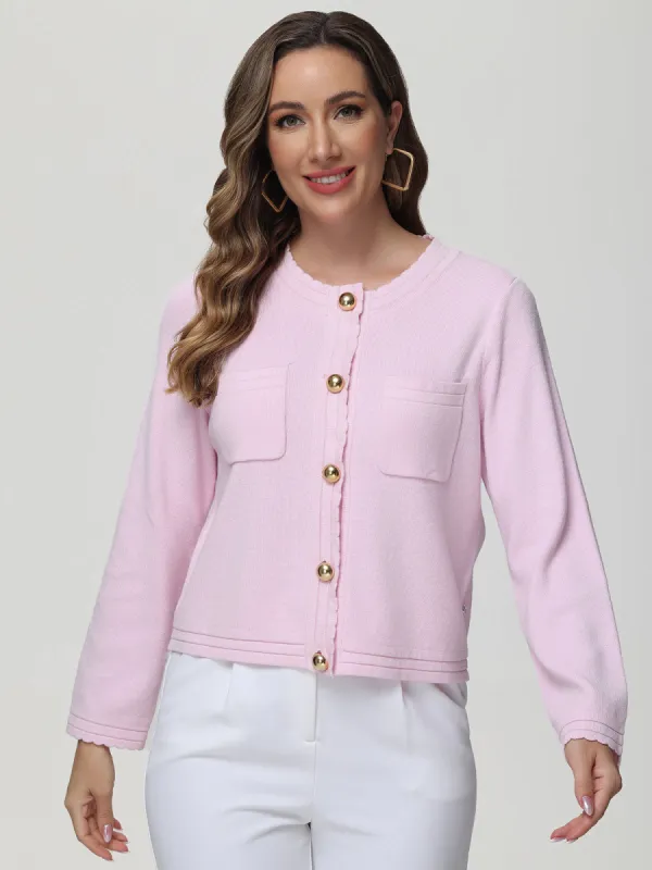 Chest Pockets Cardigan sold by Daily Thread