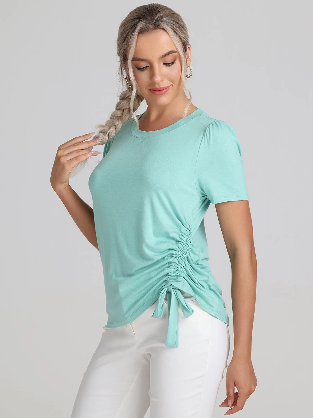 Ruched Side Tee sold by Daily Thread product image thumbnail 3