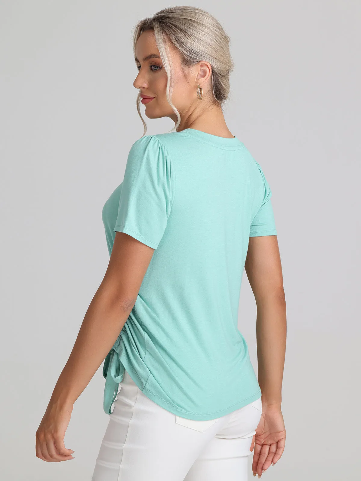 Ruched Side Tee sold by Daily Thread product image thumbnail 4