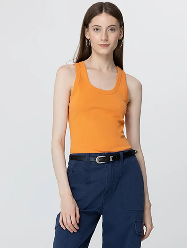 U-Neck Rib Tank sold by Daily Thread