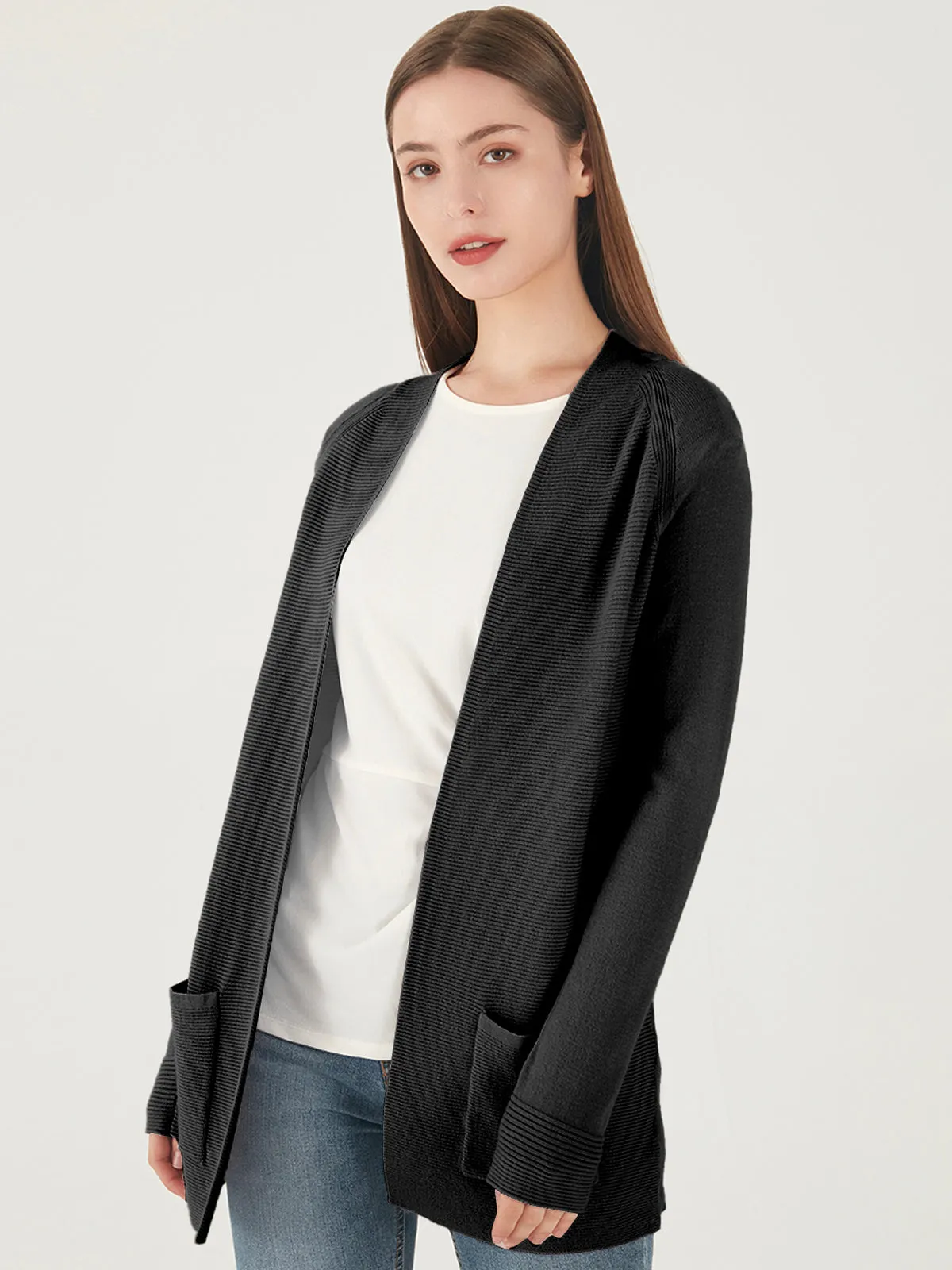 Raglan Sleeve Open Cardigan sold by Daily Thread product image thumbnail 5