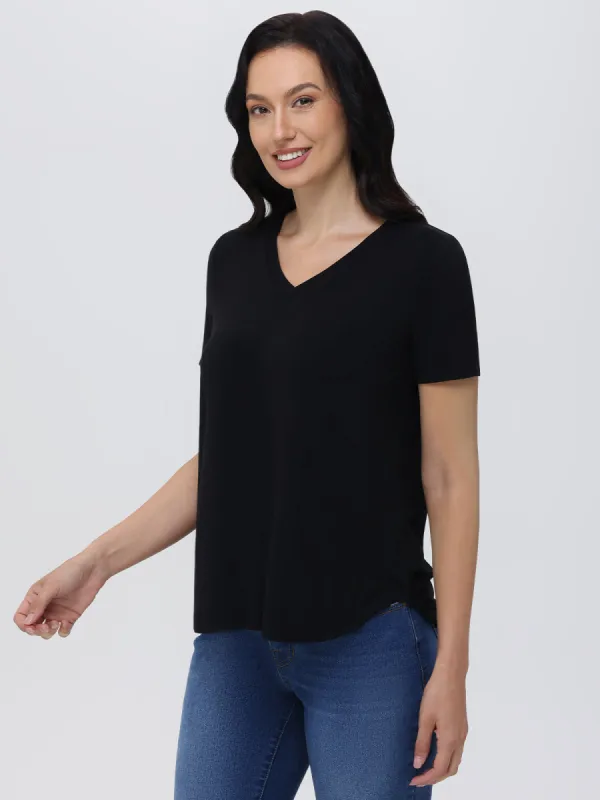 V-Neck Short Sleeve Tee sold by Daily Thread