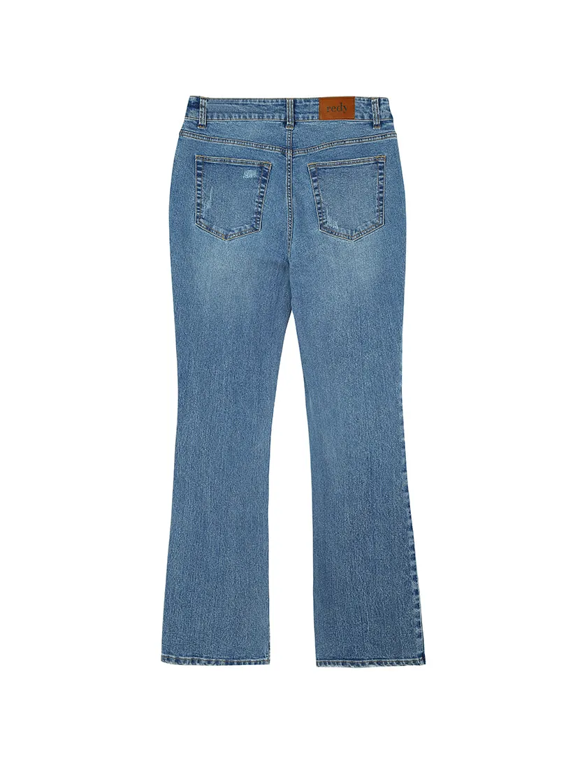Mid-Rise Slim Bootcut Jeans sold by Daily Thread product image thumbnail 4