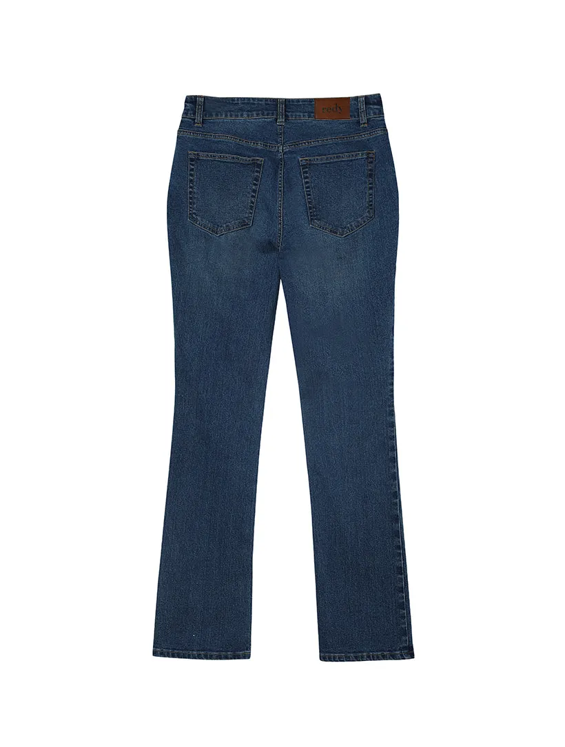 Mid-Rise Slim Bootcut Jeans sold by Daily Thread product image thumbnail 2