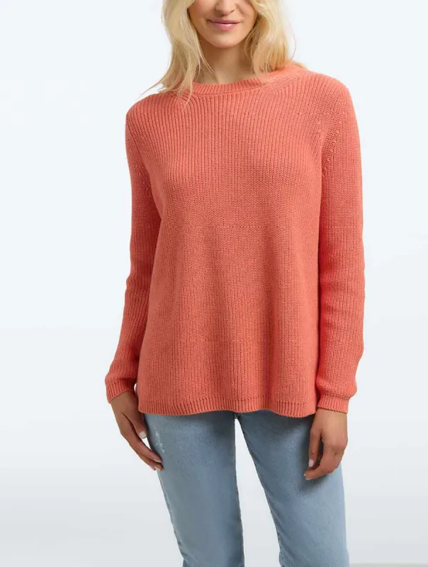 The Emma: Crewneck Shaker Stitch Sweater sold by Daily Thread