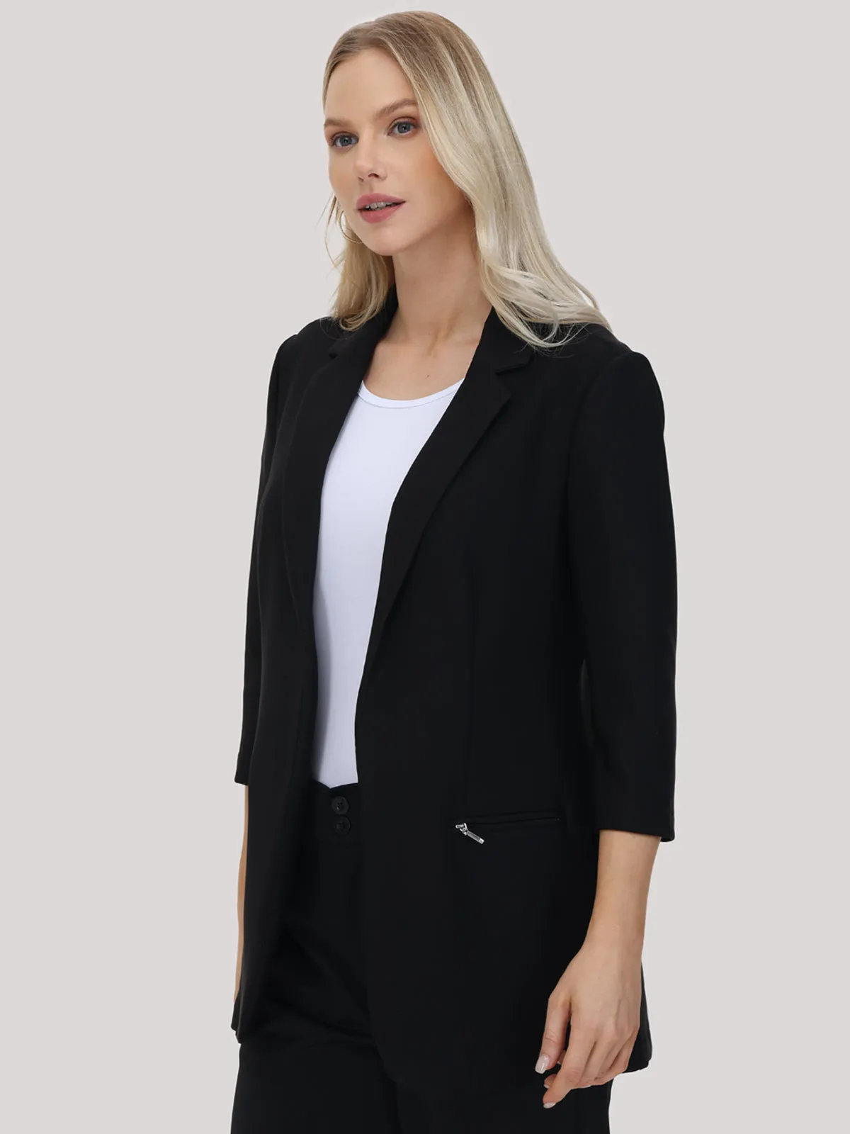 Open Front Blazer sold by Daily Thread product image thumbnail 3