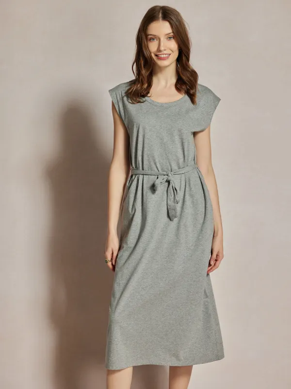 Tie Waist Midi Dress sold by Daily Thread
