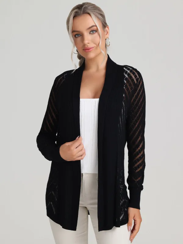 Sheer Stripe Cardigan sold by Daily Thread