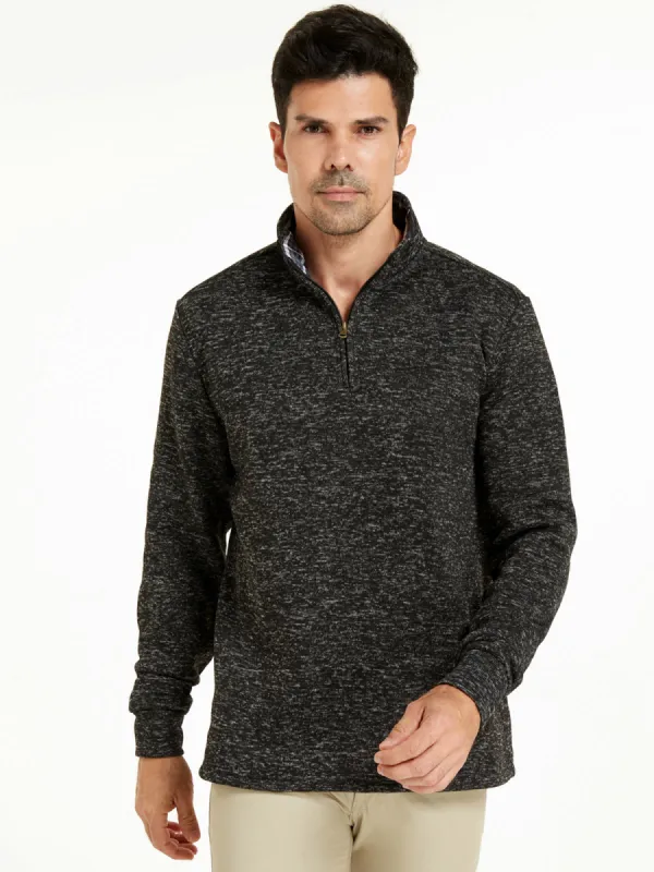 Quarter Zip Heather Sweater sold by Daily Thread