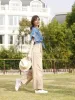 Tie Front Denim Blouse sold by Daily Thread