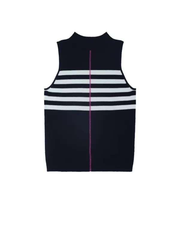 Exposed Cover Stitch Stripe Tank sold by Daily Thread