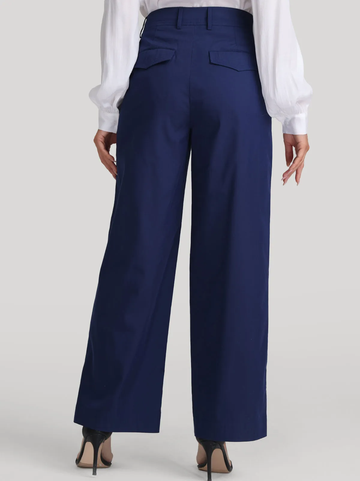 High Rise Slant Pockets Wide Leg Pants sold by Daily Thread product image thumbnail 5