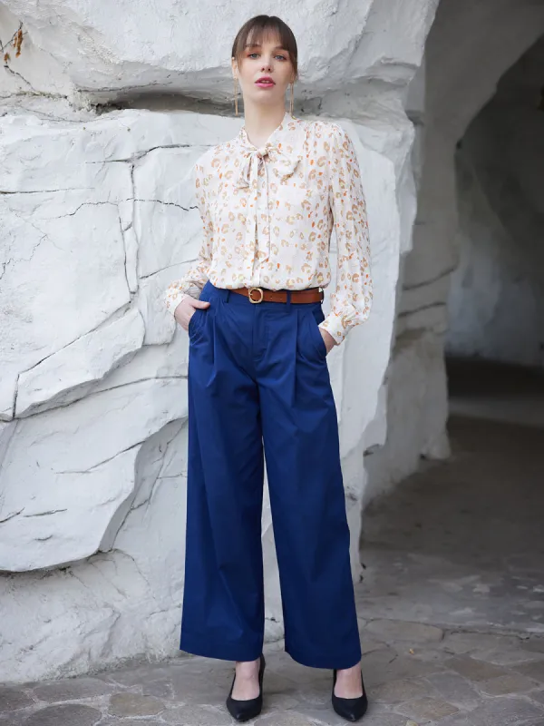 High Rise Slant Pockets Wide Leg Pants sold by Daily Thread