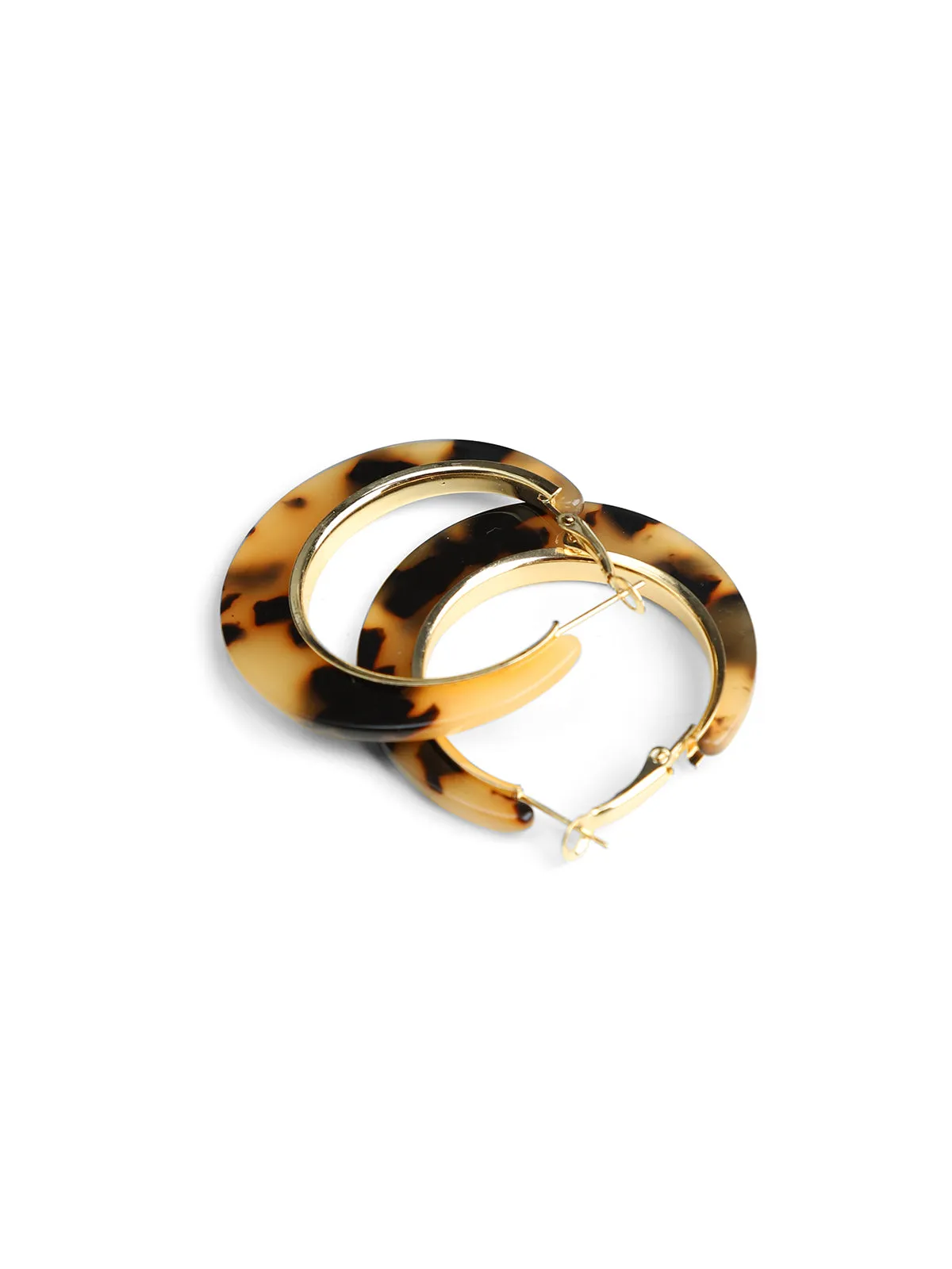 Tortoise Hoop Earrings sold by Daily Thread product image thumbnail 3