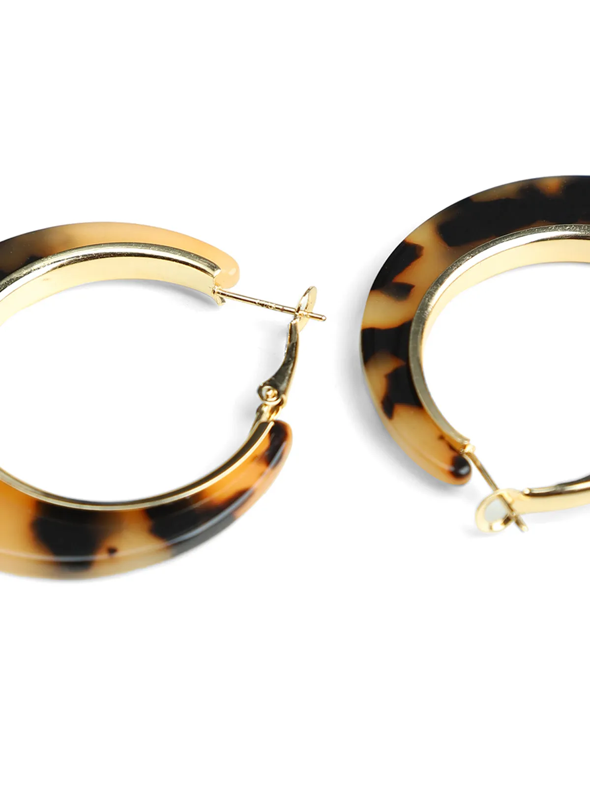 Tortoise Hoop Earrings sold by Daily Thread product image thumbnail 4