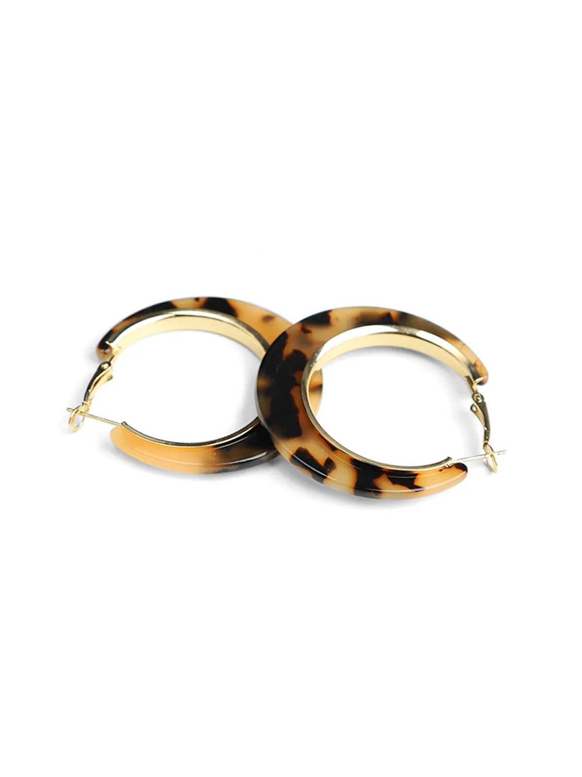 Tortoise Hoop Earrings sold by Daily Thread product image thumbnail 2