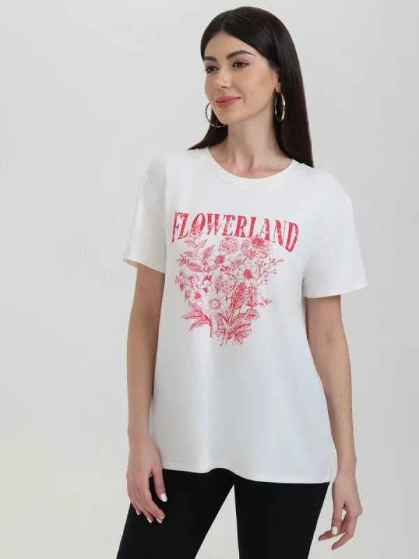 Flowerland Graphic Tee sold by Daily Thread